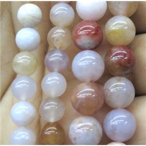 Australian color Agate bead, round, approx 6mm dia