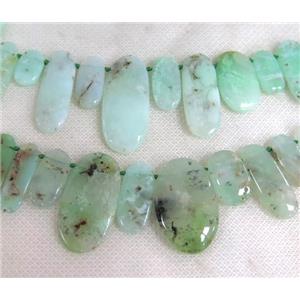 Australian Chrysoprase beads, green, AB-grade, approx 10-40mm