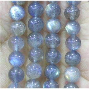 Labradorite beads, round, AAA-grade, approx 6mm dia
