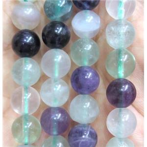 round Fluorite beads, dye, approx 6mm dia