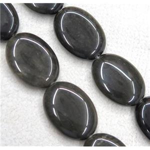 gold-Obsidian oval beads, approx 18x25mm
