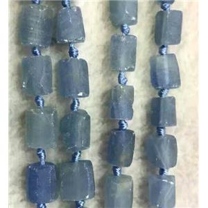 blue calcite nugget beads, freeform chips, approx 6-9mm