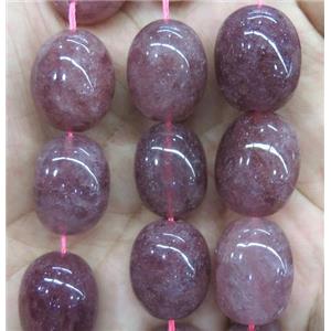 Strawberry Quartz Nugget Beads, freeform, pink, approx 15-20mm