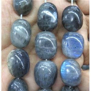 Labradorite nugget beads, freeform, approx 15-20mm