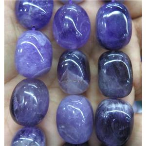 Amethyst nugget beads, freeform, deep-Purple, approx 15-20mm