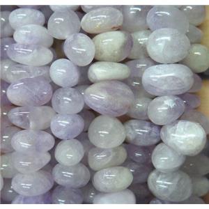 purple Chalcedony chip bead, freeform, approx 6-10mm