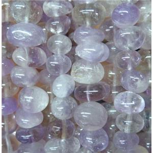 lt.purple Amethyst chip bead, freeform, approx 6-10mm