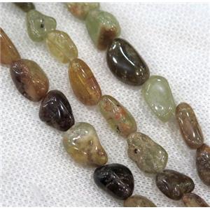 Garnet chip beads, freeform, approx 10-15mm
