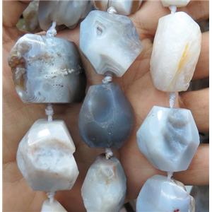 natural rock agate nugget bead, freeform, rough, approx 20-40mm
