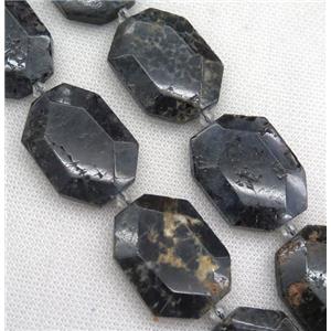 iolite slice beads, faceted freeform, approx 25-40mm