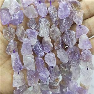 purple Amethyst nugget chip beads, freeform, rough, approx 10-18mm