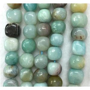 Amazonite beads, cube, approx 10x10mm