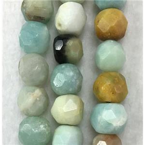 faceted round Amazonite beads, approx 10x10mm