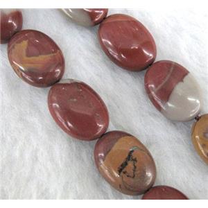 natural Noreena jasper bead, oval, approx 10x14mm, 15.5 inches