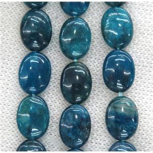 blue Apatite oval beads, approx 22x30mm
