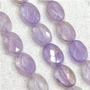 Ametrine beads, faceted oval, approx 10x14mm