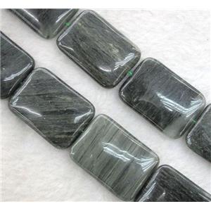 natural Seraphinite beads, rectangle, approx 30x40mm, 15.5 inches