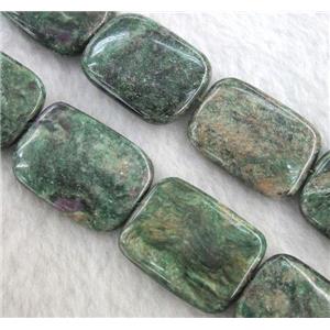 natural emerald beads, rectangle, approx 13x18mm