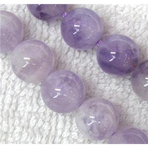 purple Chalcedony Beads, round, AA-grade, approx 10mm dia, 15.5 inches