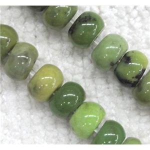 green Australian Chrysoprase Bead, rondelle, approx 4x6mm, 15.5 inches