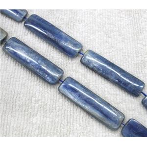 blue Kyanite beads, rectangle, approx 12x45mm, 15.5 inches
