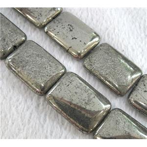 pyrite bead, rectangle, approx 18x25mm