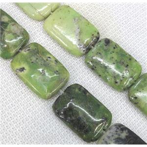 natural Australian Chrysoprase beads, rectangle, green, approx 18x25mm, 15.5 inches