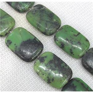 natural Australian Chrysoprase beads, rectangle, approx 18x25mm, 15.5 inches