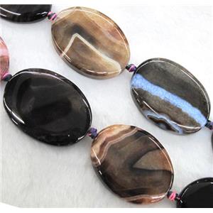 agate bead, oval, approx 30x40mm, 15.5 inches