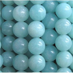 natural Amazonite beads, round, AA-Grade, approx 12mm dia