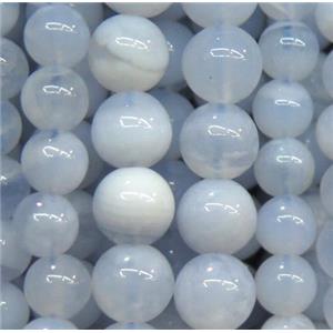 blue chrysoprase beads, round, approx 6mm dia, 15.5 inches