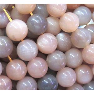 natural MoonStone Beads, round, A-grade, approx 6mm dia, 15.5 inches