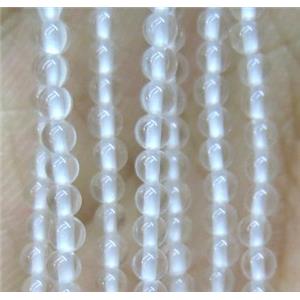 tiny round Clear Quartz Bead, approx 2mm dia, 15.5 inches length