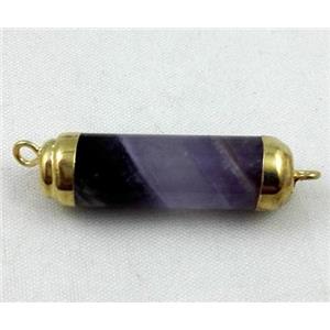 Amethyst connector, stick, approx 10-40mm