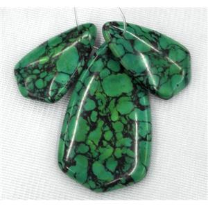 green turquoise pendant for necklace, jewelry sets, dye, approx 20-50mm