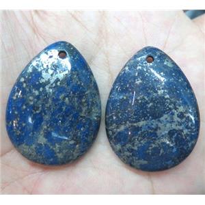 Lapis lazuli pendant, teardrop, APP 20-40mm