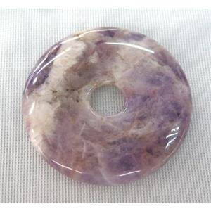 dogtooth Amethyst donut pendant, approx 45-50mm