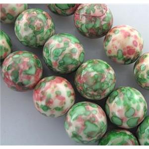 rainforest jasper beads, stability, round, pink, 16mm dia, approx 25pcs per st
