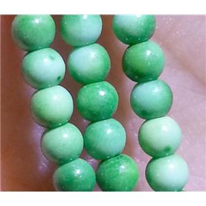 green Rainforest Jasper beads, round, stability, approx 3mm dia, 15.5 inches