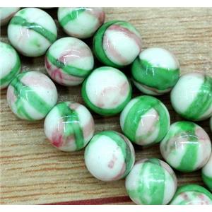 Rainforest jasper beads, round, stability, 12mm dia, approx 33pcs per st