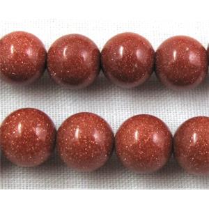 Round Goldstone Beads, 6mm dia, approx 67pcs per st.
