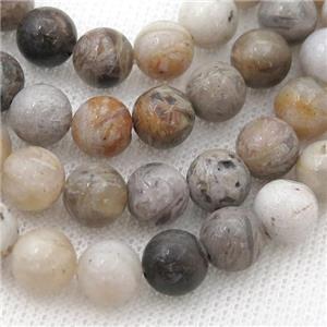 bamboo jasper bead, round, approx 12mm dia, 31pcs per st