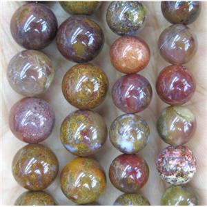Mexico Nueva Agate Beads, round, approx 4mm dia