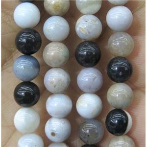 round parral Dendrite Agate beads, approx 4mm dia