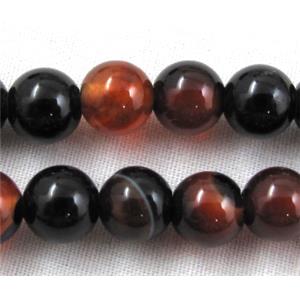 Round Fancy Agate beads, 6mm dia, approx 67pcs per st.