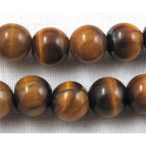 round Tiger eye beads, 6mm dia, approx 67pcs per st.