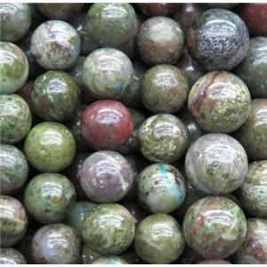 green African Jasper beads, round, approx 8mm dia