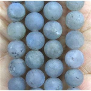 matte round Labradorite beads, approx 8mm dia