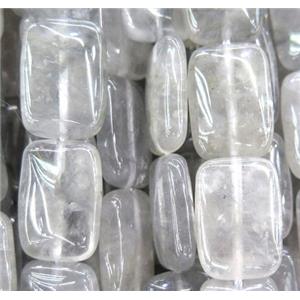 natural cloudy quartz bead, rectangle, approx 18x25mm