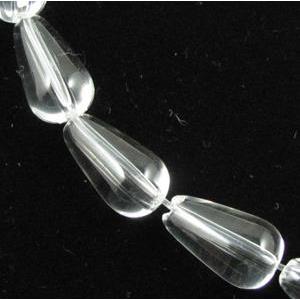 clear quartz bead, teardrop, 8x14mm, 28pcs per st, A grade